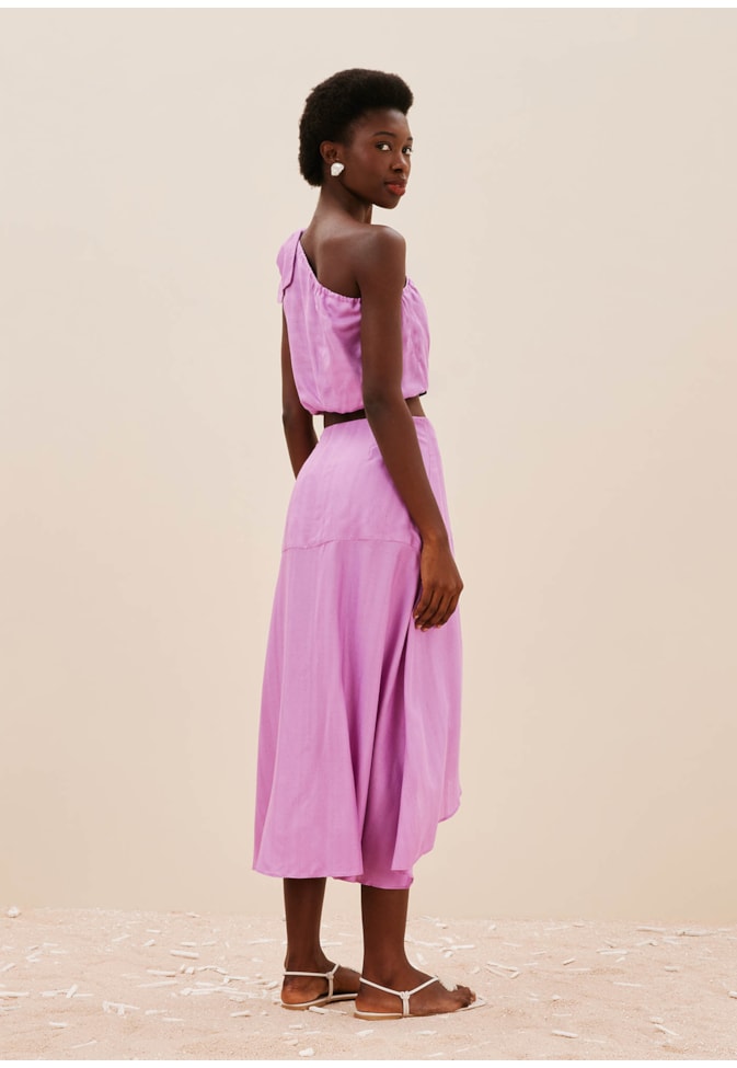 Cropped Alongado Laço Ombro