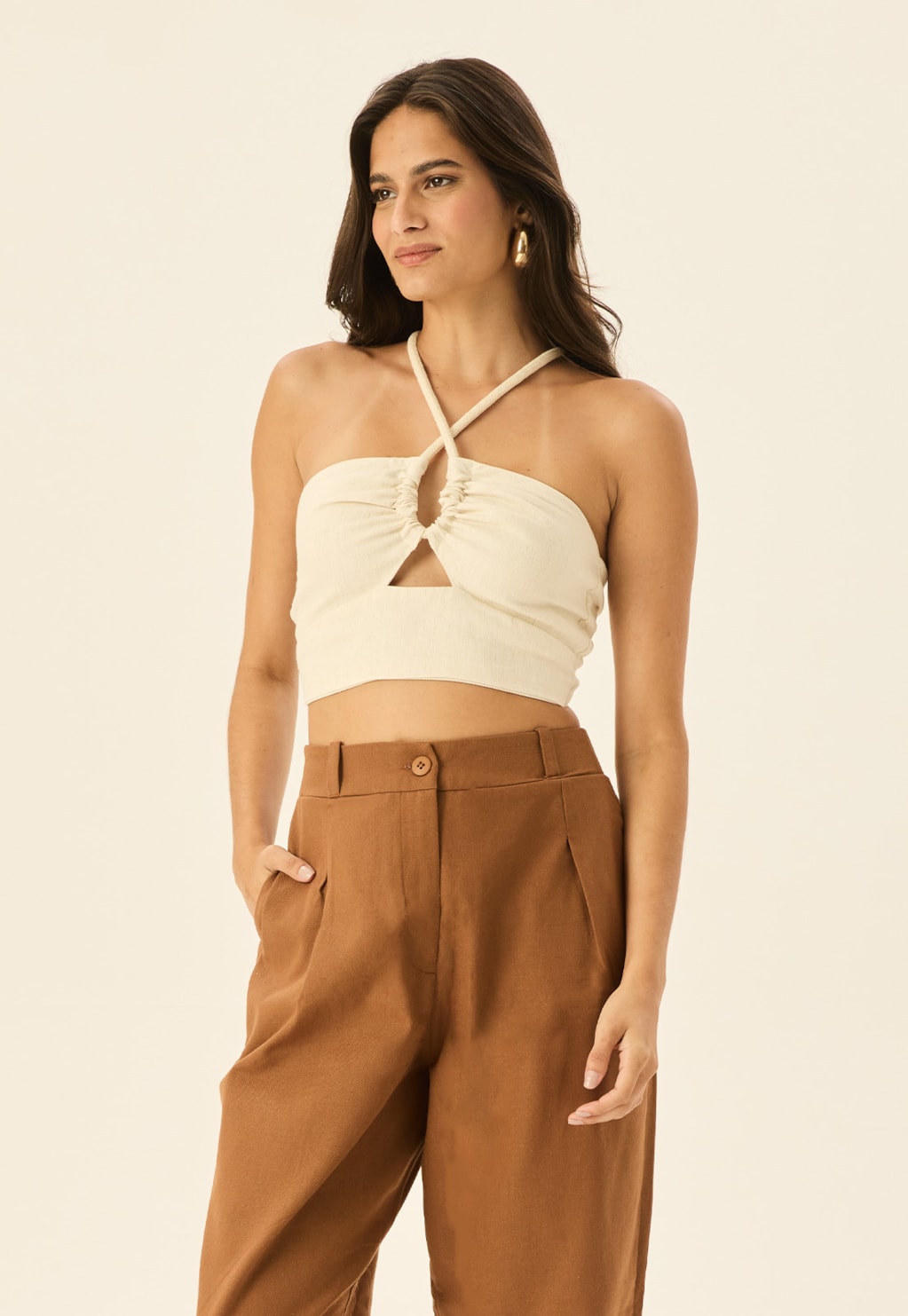 Cropped Amarração Corda