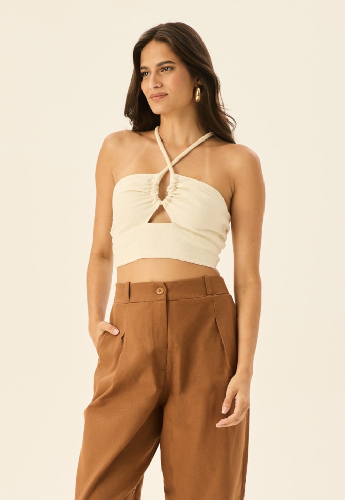 Cropped Amarração Corda