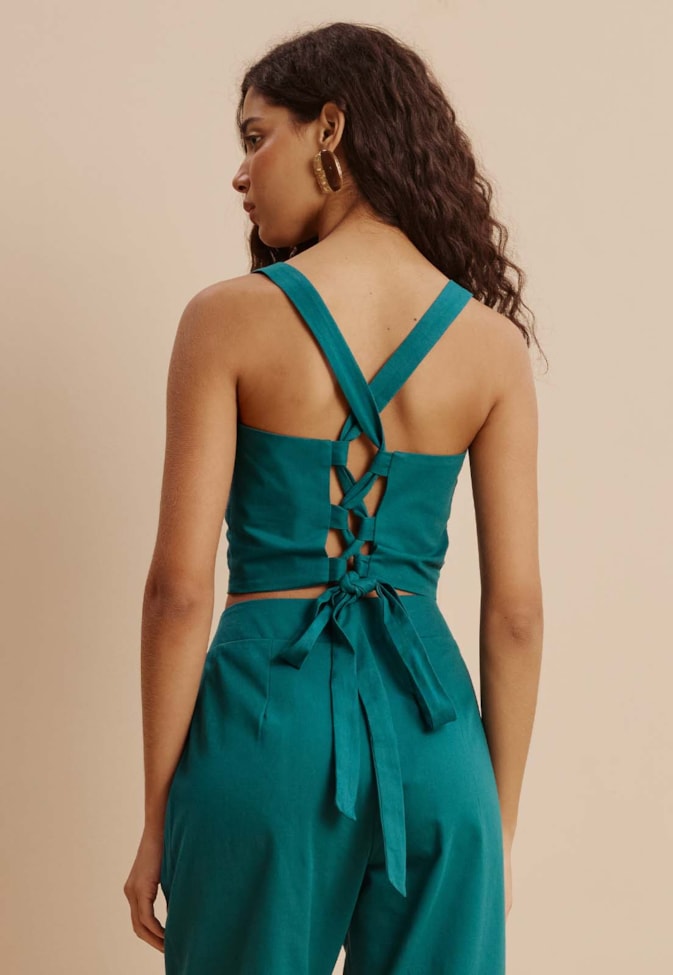 Cropped Amarração Costas