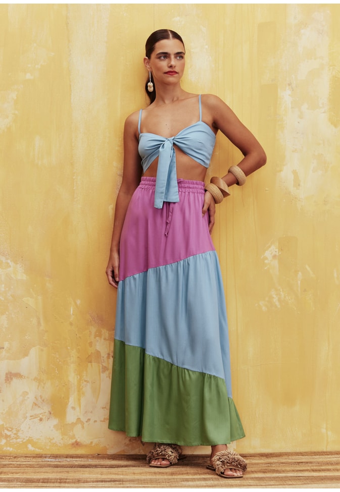 Cropped Amarração Frente Liso