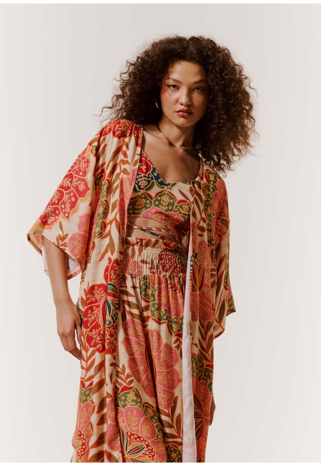 Cropped Atado Estampado Bohemia