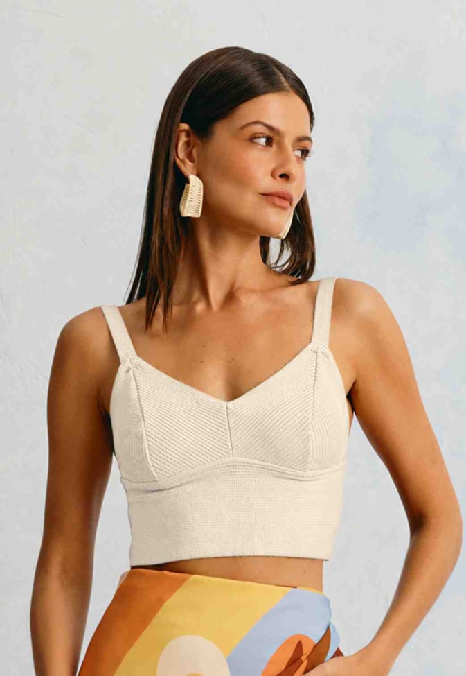 Cropped Básico Tricot