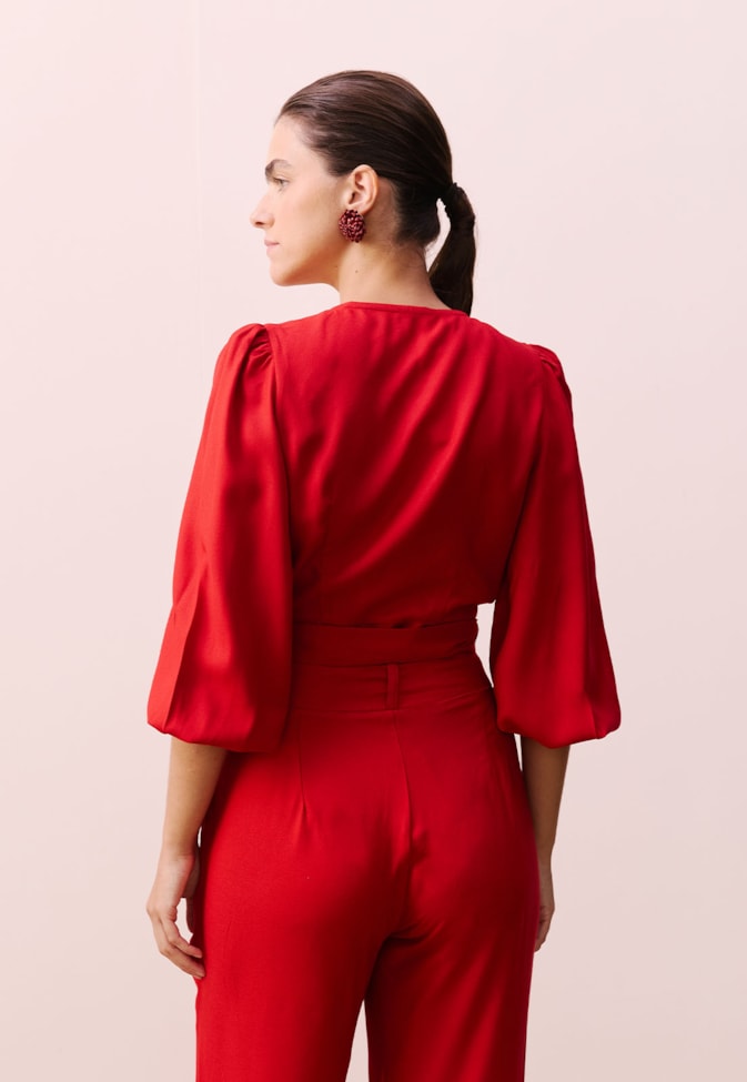 Cropped Cachecouer Manga Bufante