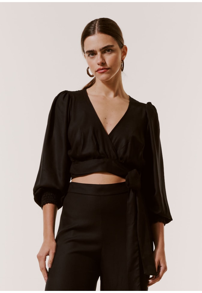 Cropped Cachecouer Manga Longa