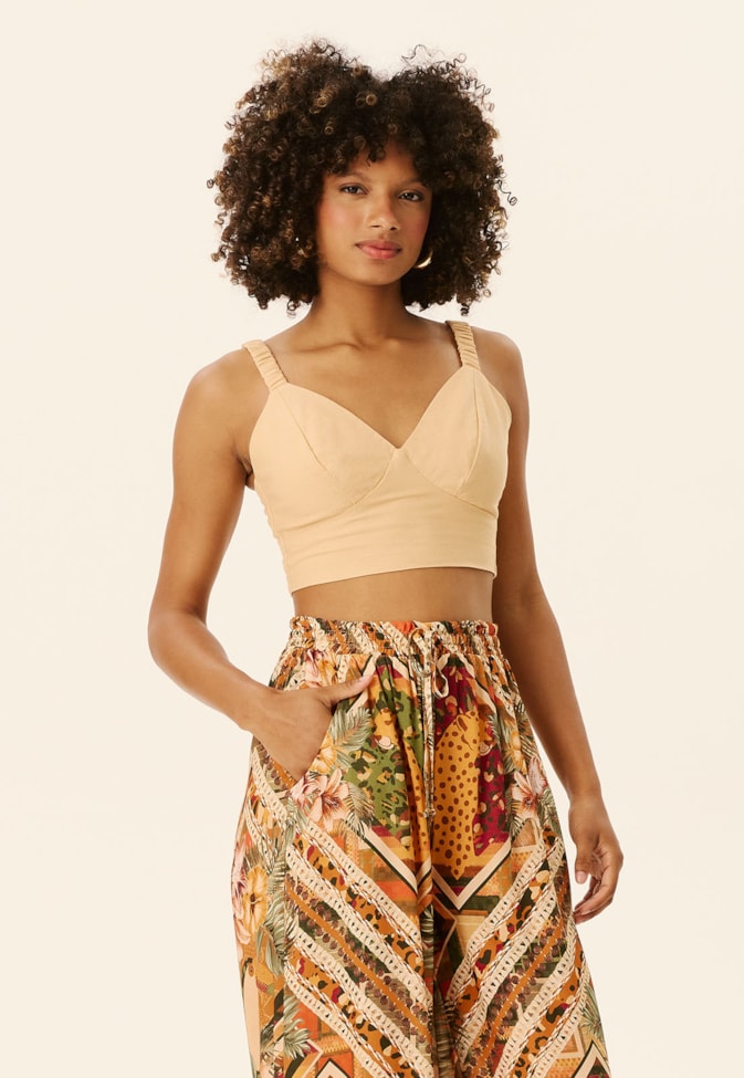 Cropped com Alça Elástico