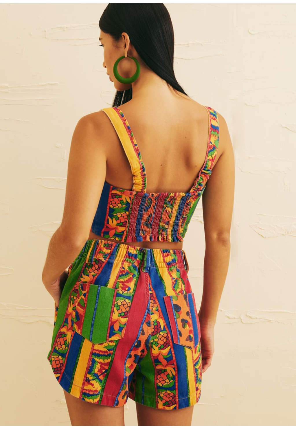 Cropped Corselet Estampado Caminito