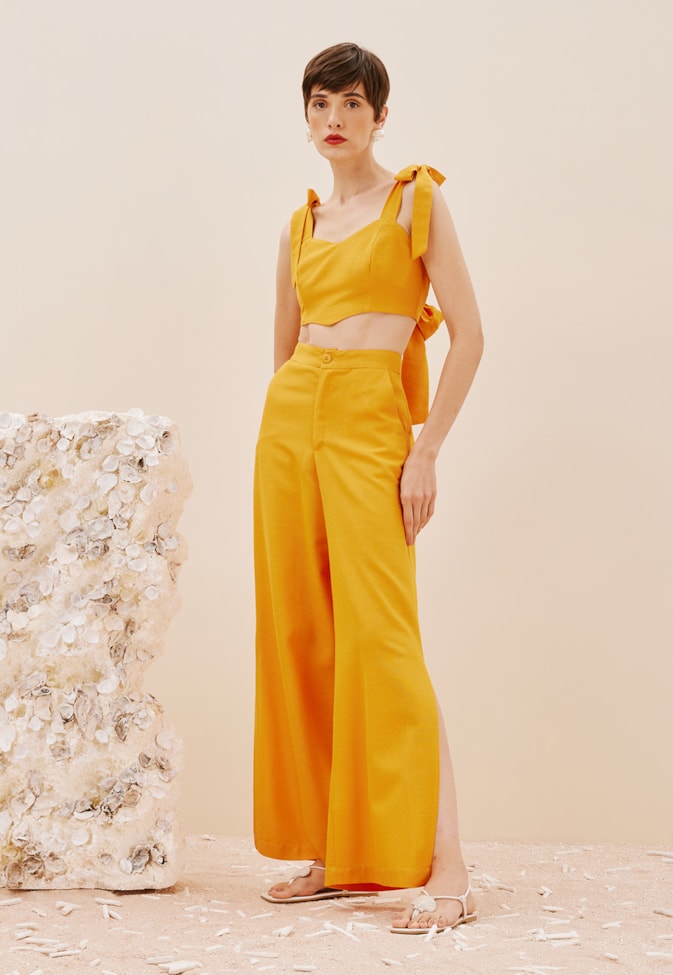 Cropped Corset Amarração Ombro