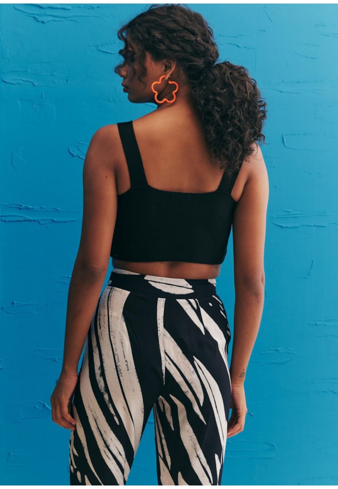 Cropped Cruzado Tricot