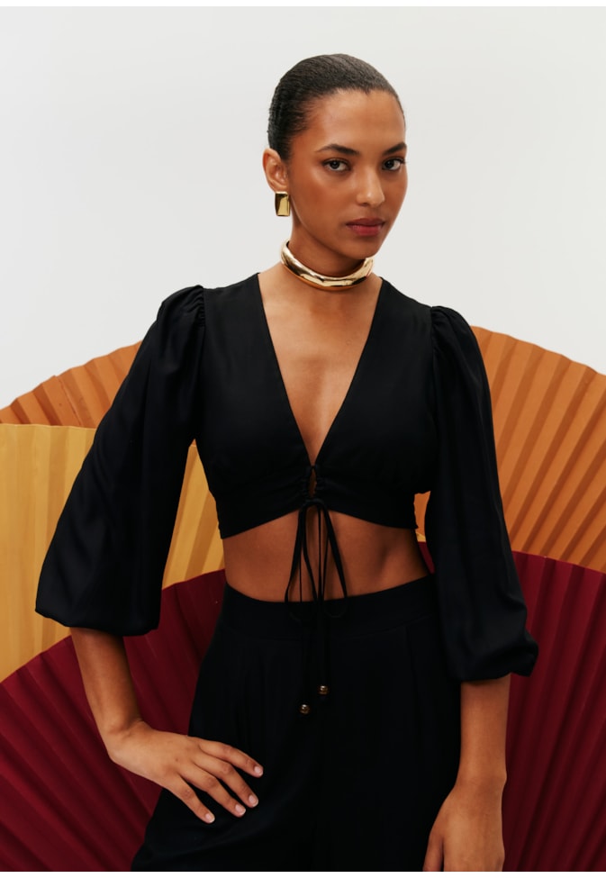 Cropped Decote Túnel