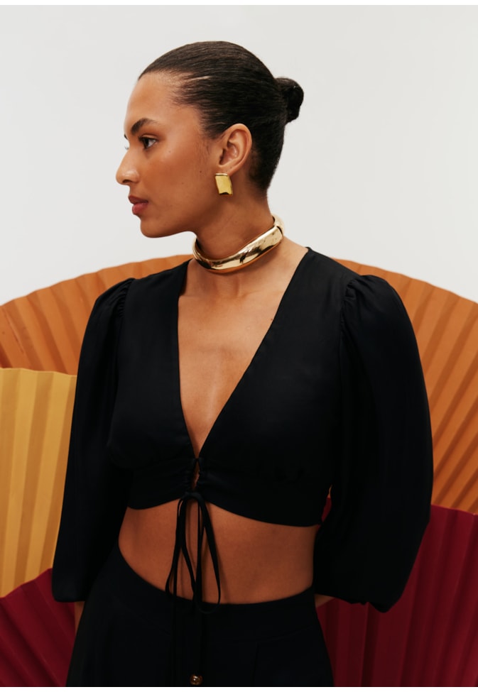 Cropped Decote Túnel