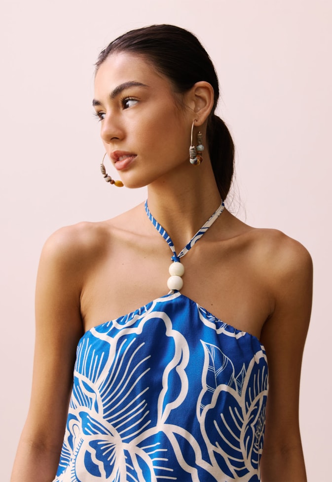 Cropped Elástico Detalhe Costas