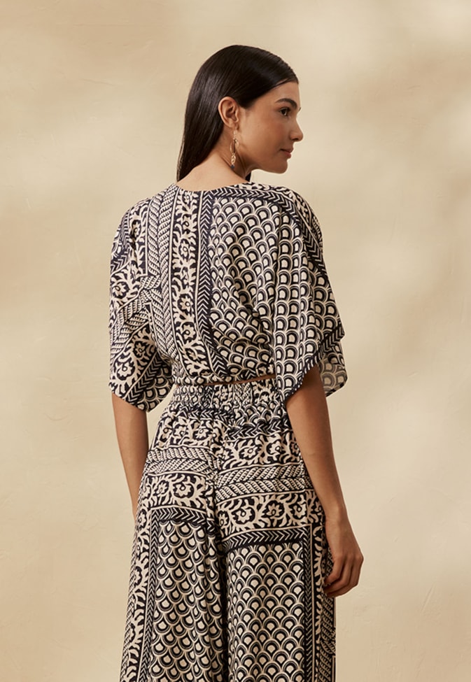Cropped Estampado Florcita