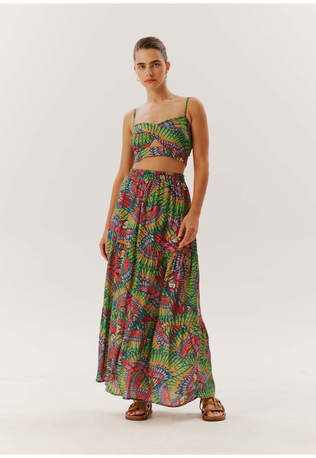 Cropped Estampado Marajoara