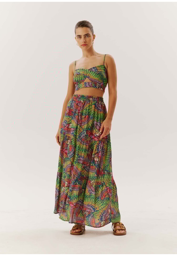 Cropped Estampado Marajoara