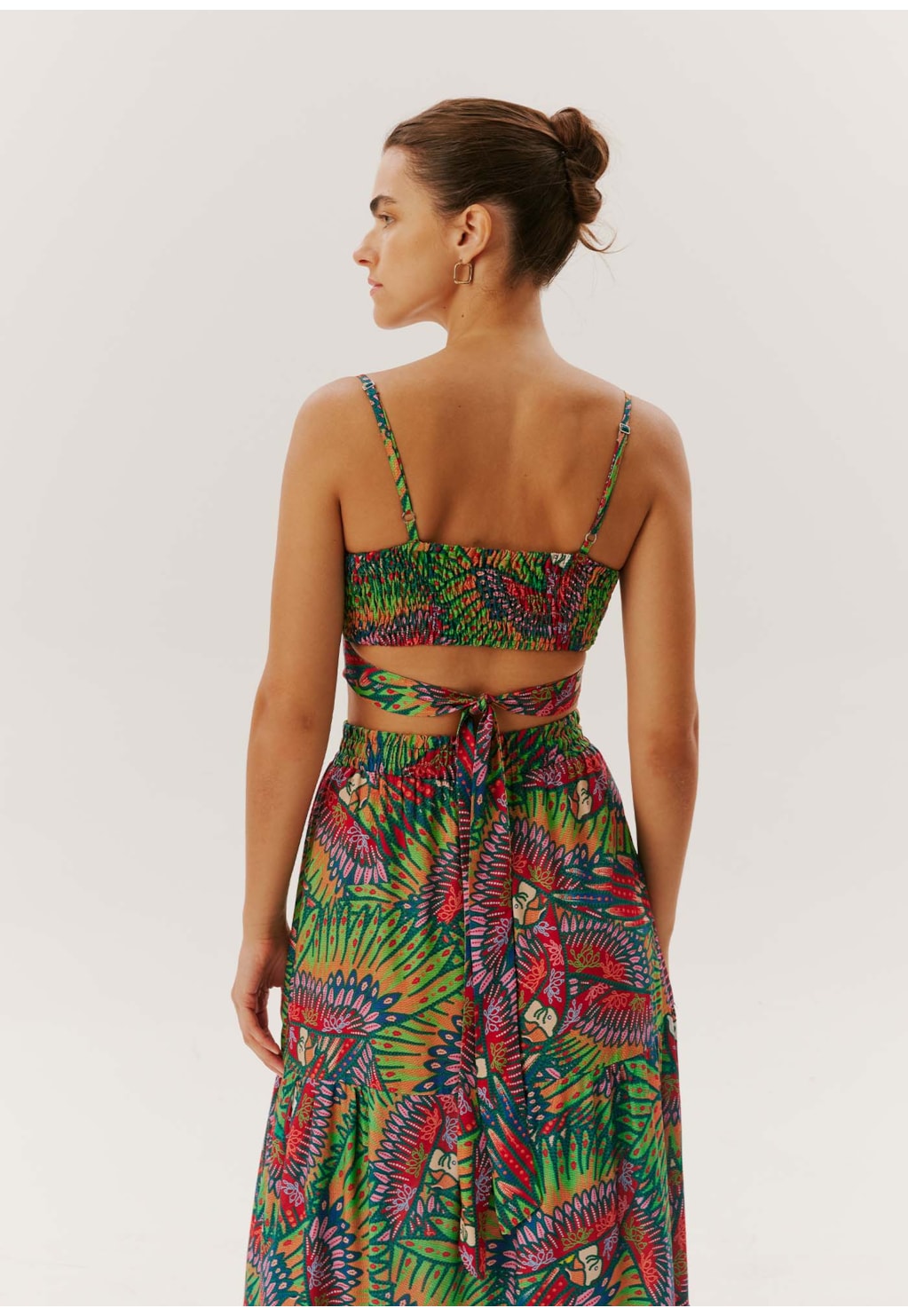 Cropped Estampado Marajoara