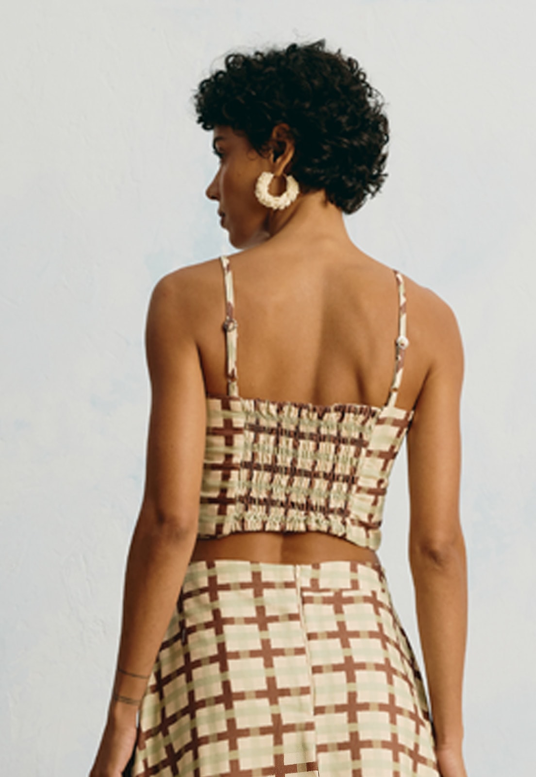 Cropped Estampado Mitú Vista Traseira