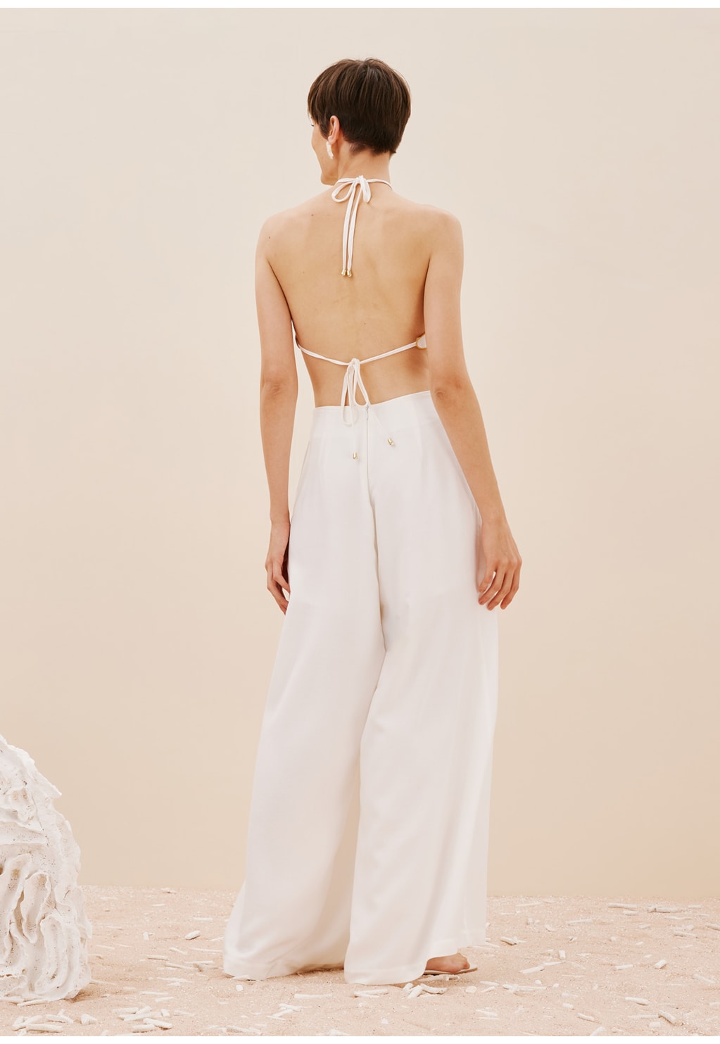 Cropped Flor Bordado