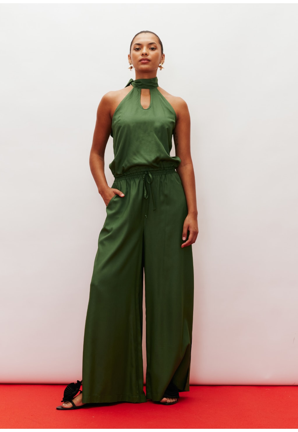 Cropped Gola Alta Amarração