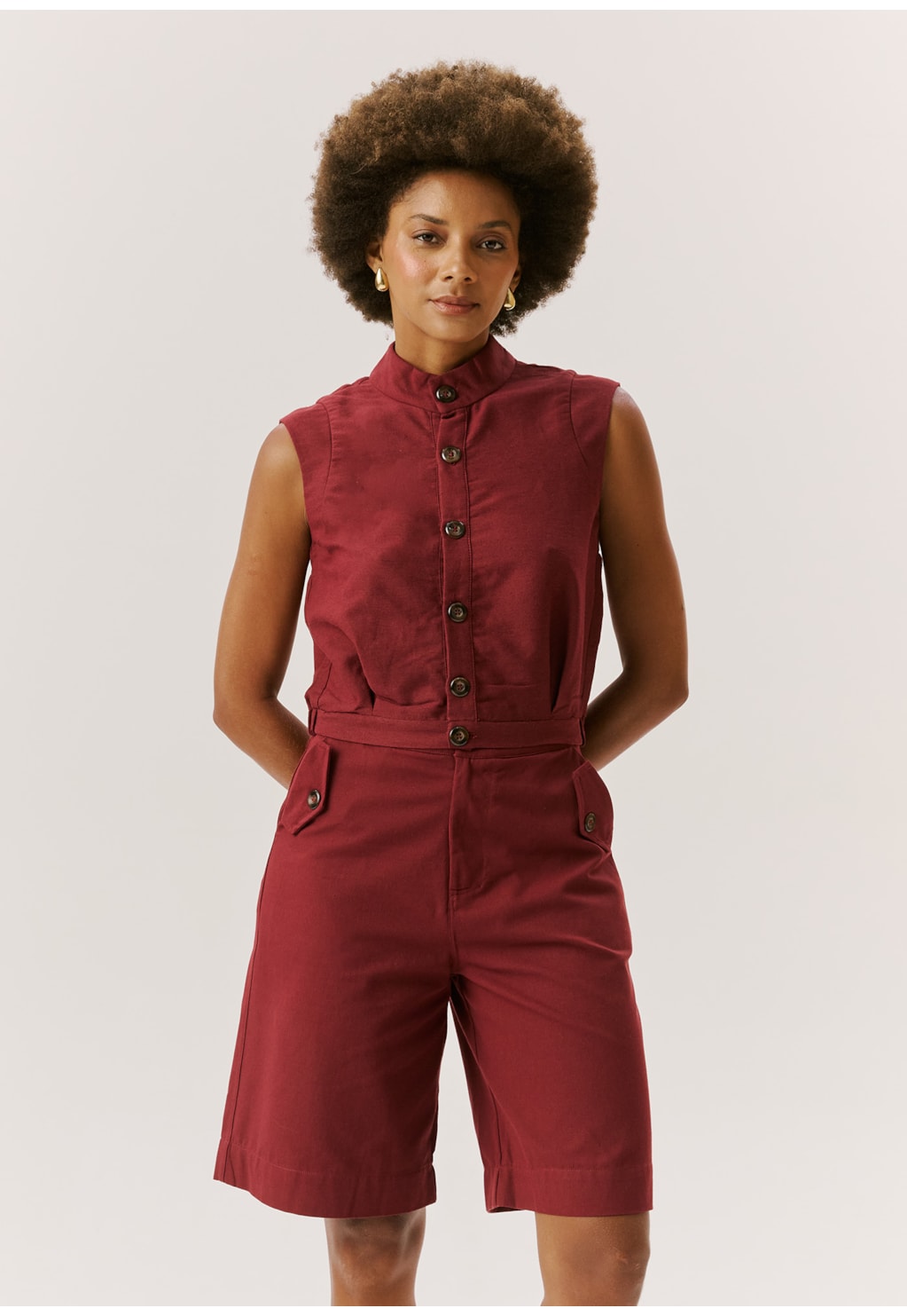 Cropped Golinha com Botões 