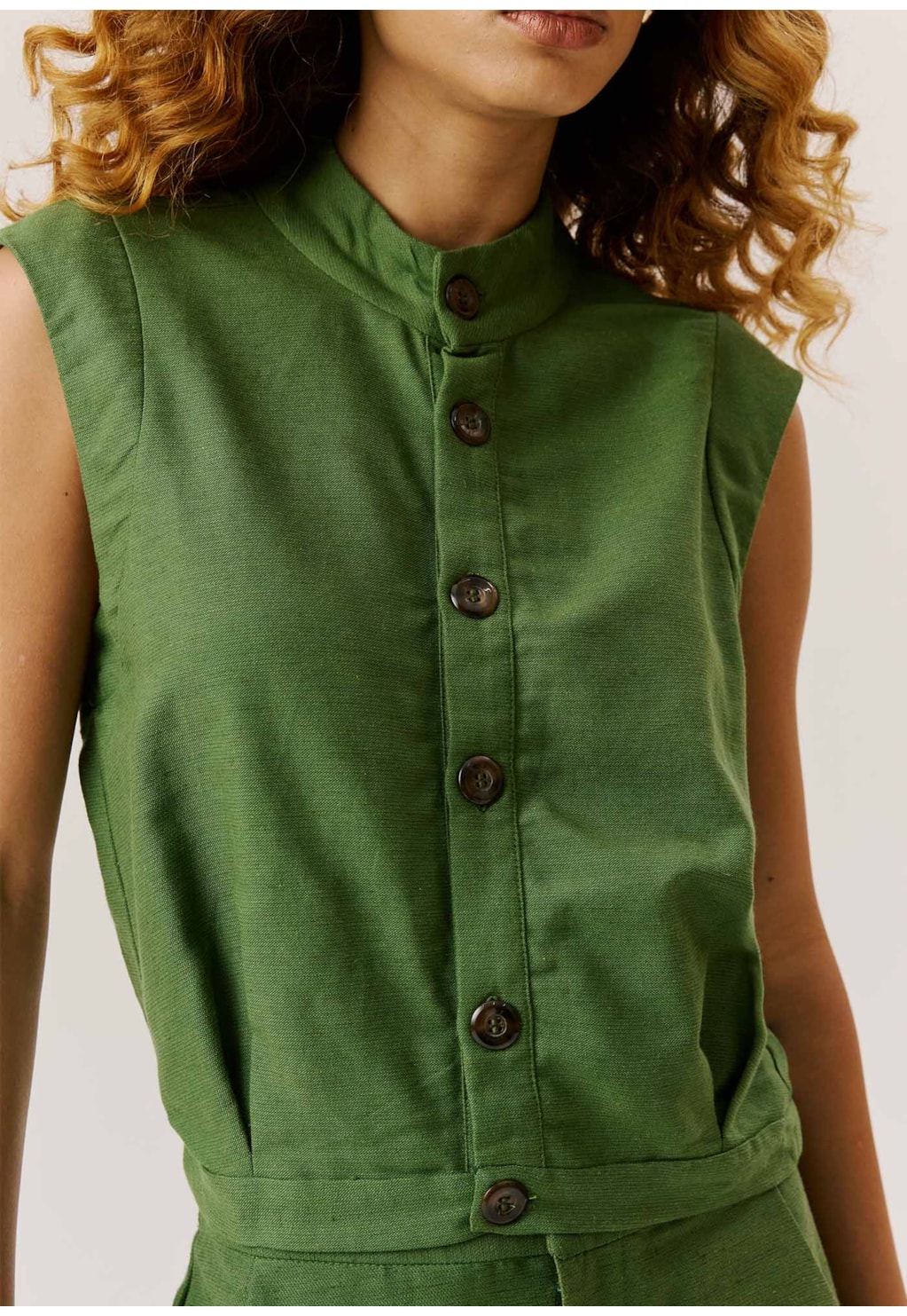 Cropped Golinha com Botões 