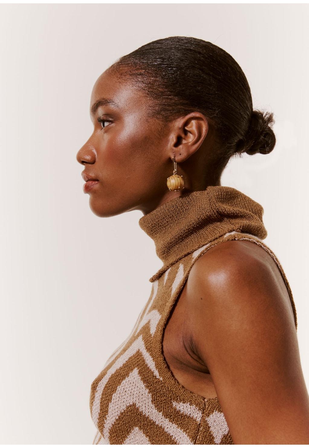 Cropped Jacquard Tricot Zebra 