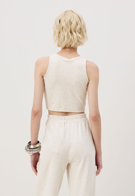 Cropped Justa Regata Vista Traseira