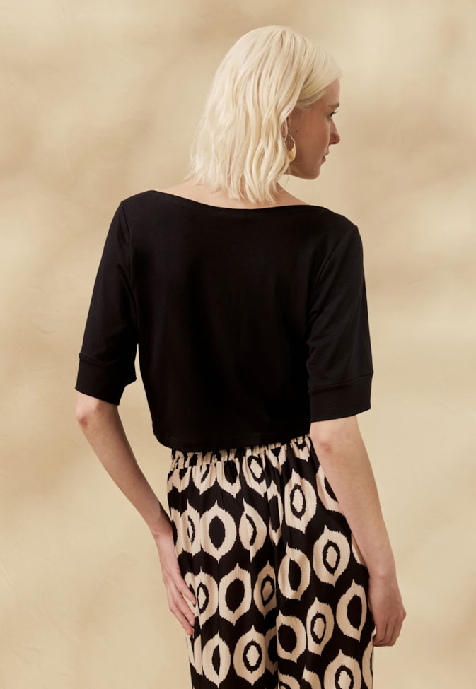 Cropped Liso com Manga