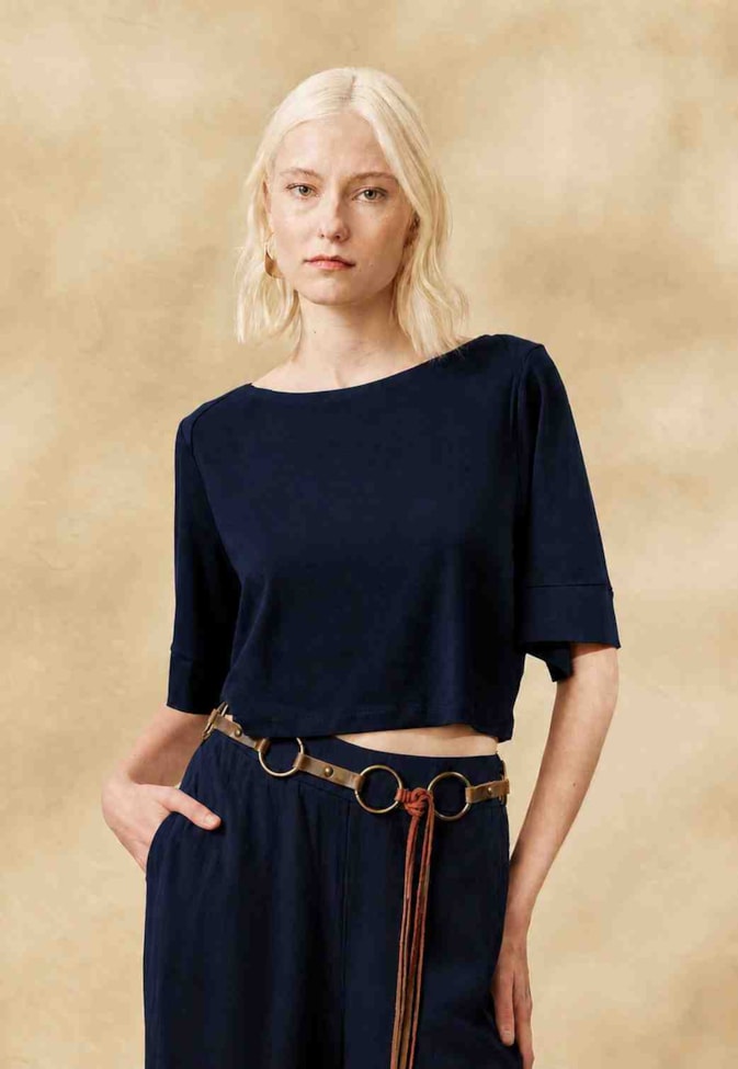 Cropped Liso com Manga