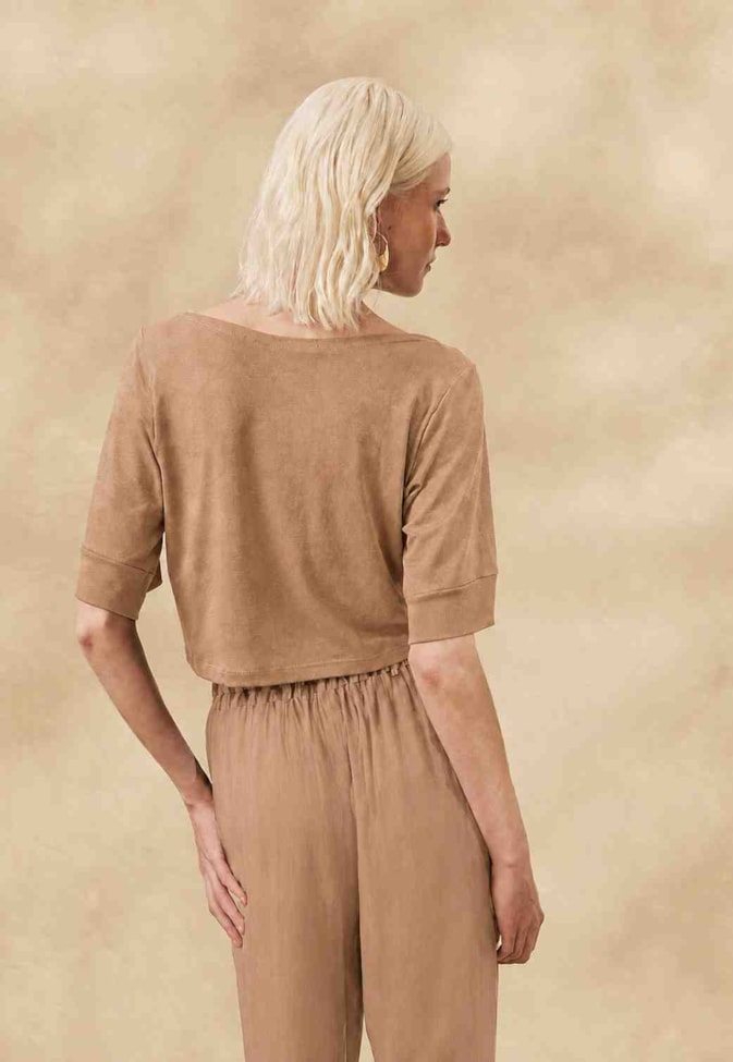 Cropped Liso com Manga