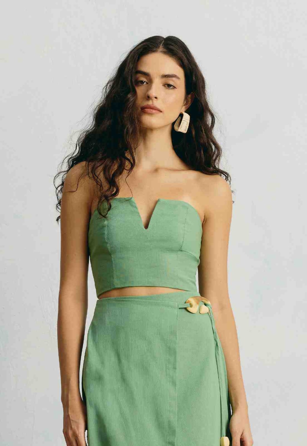 Cropped Liso Tomara Que Caia