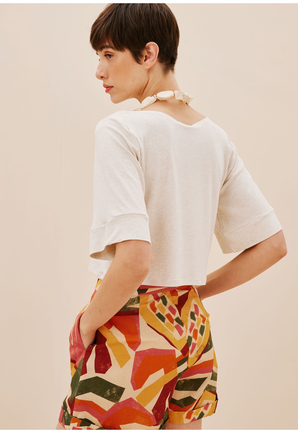 Cropped Manga Kimono Liso