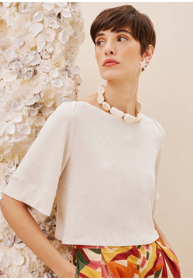 Cropped Manga Kimono Liso