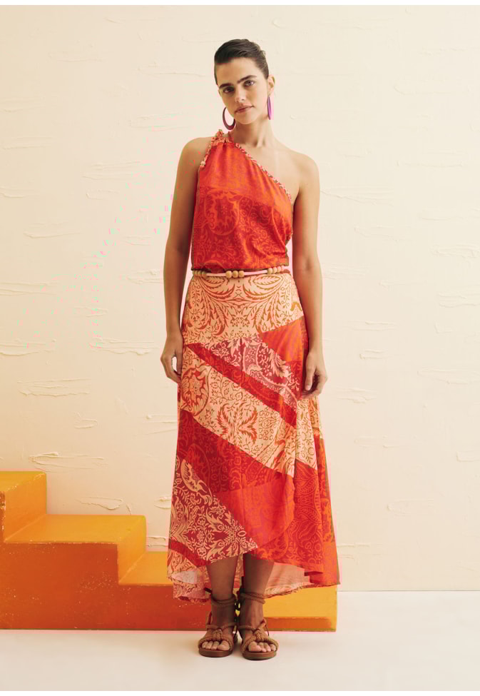 Cropped Ombro Só Duas Alças Estampado Nueva Canción