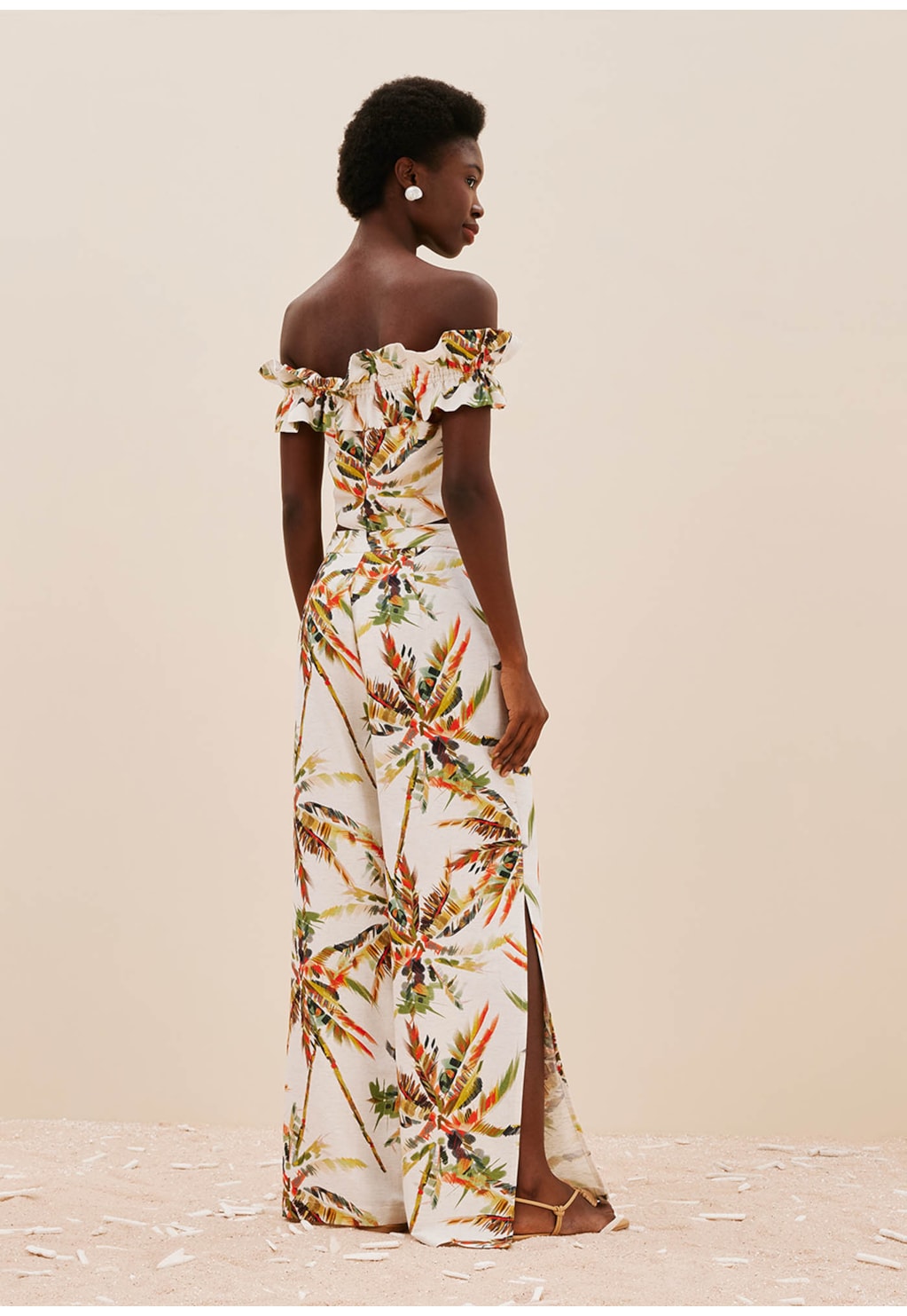 Cropped Ombro Só Estampado Itapuã