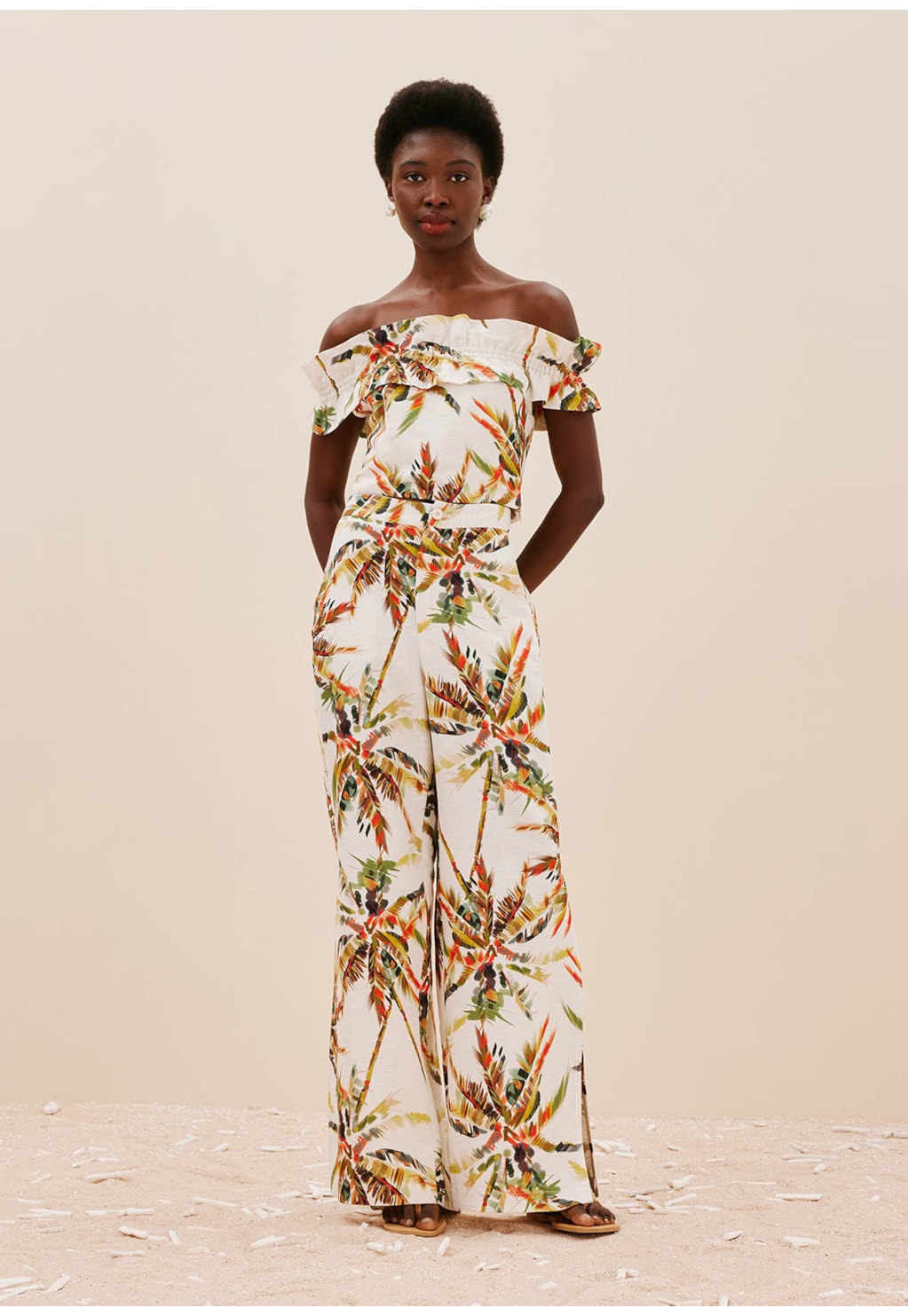 Cropped Ombro Só Estampado Itapuã