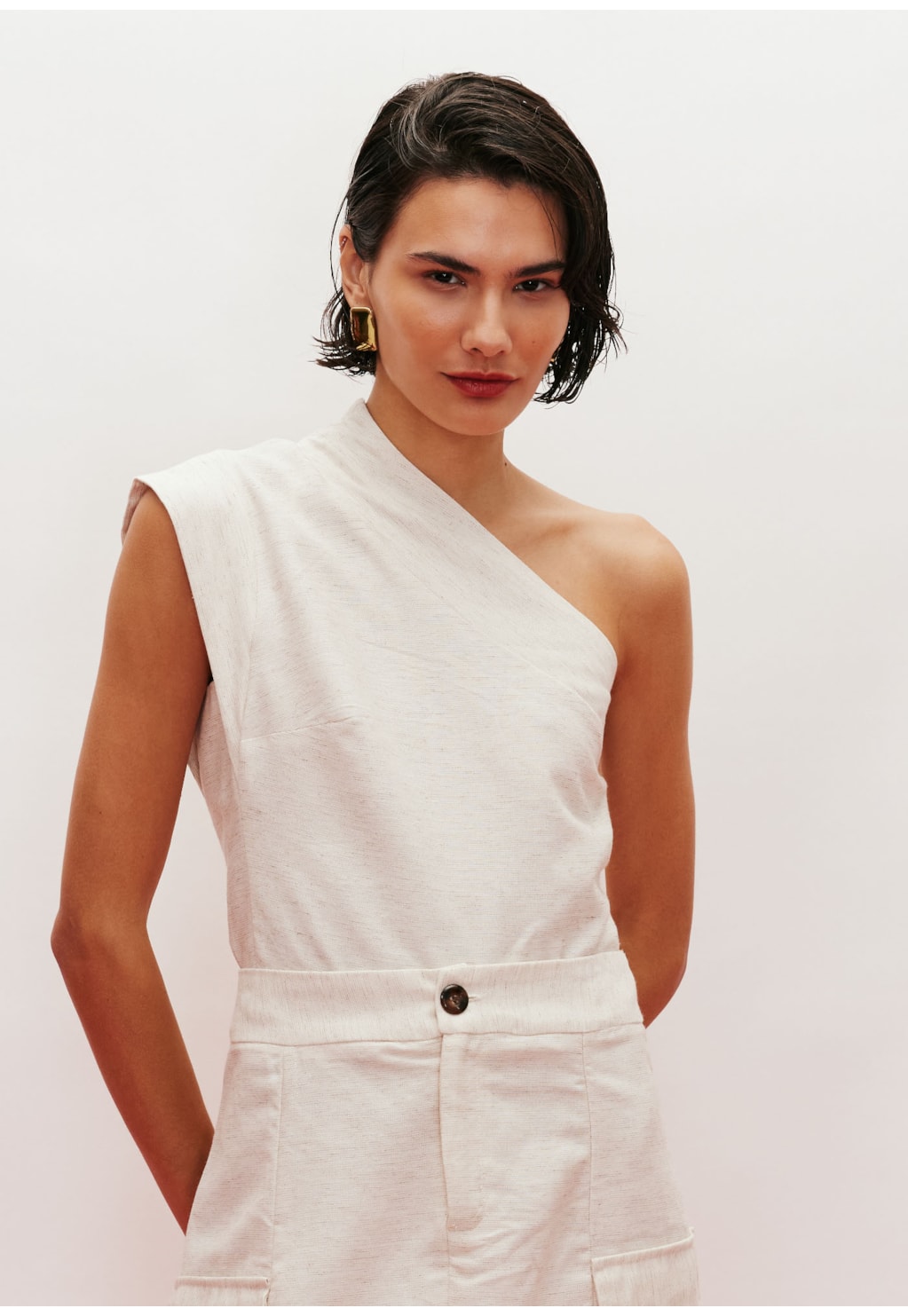 Cropped Ombro Só Manga Copinho