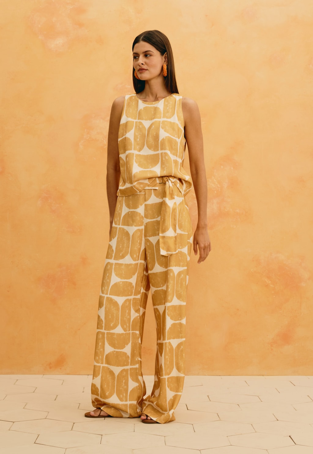 Cropped Quadradinho Estampado Del Oro
