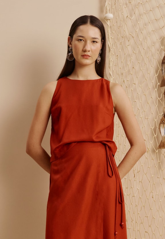 Cropped Quadrinha Básica Vista Frontal