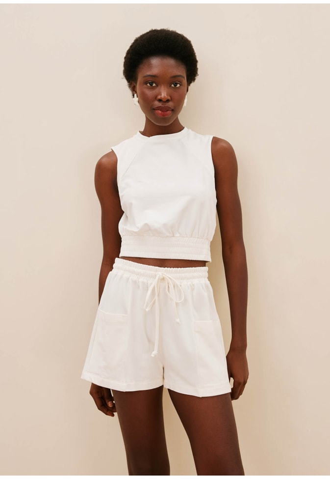 Cropped Regata Elástico