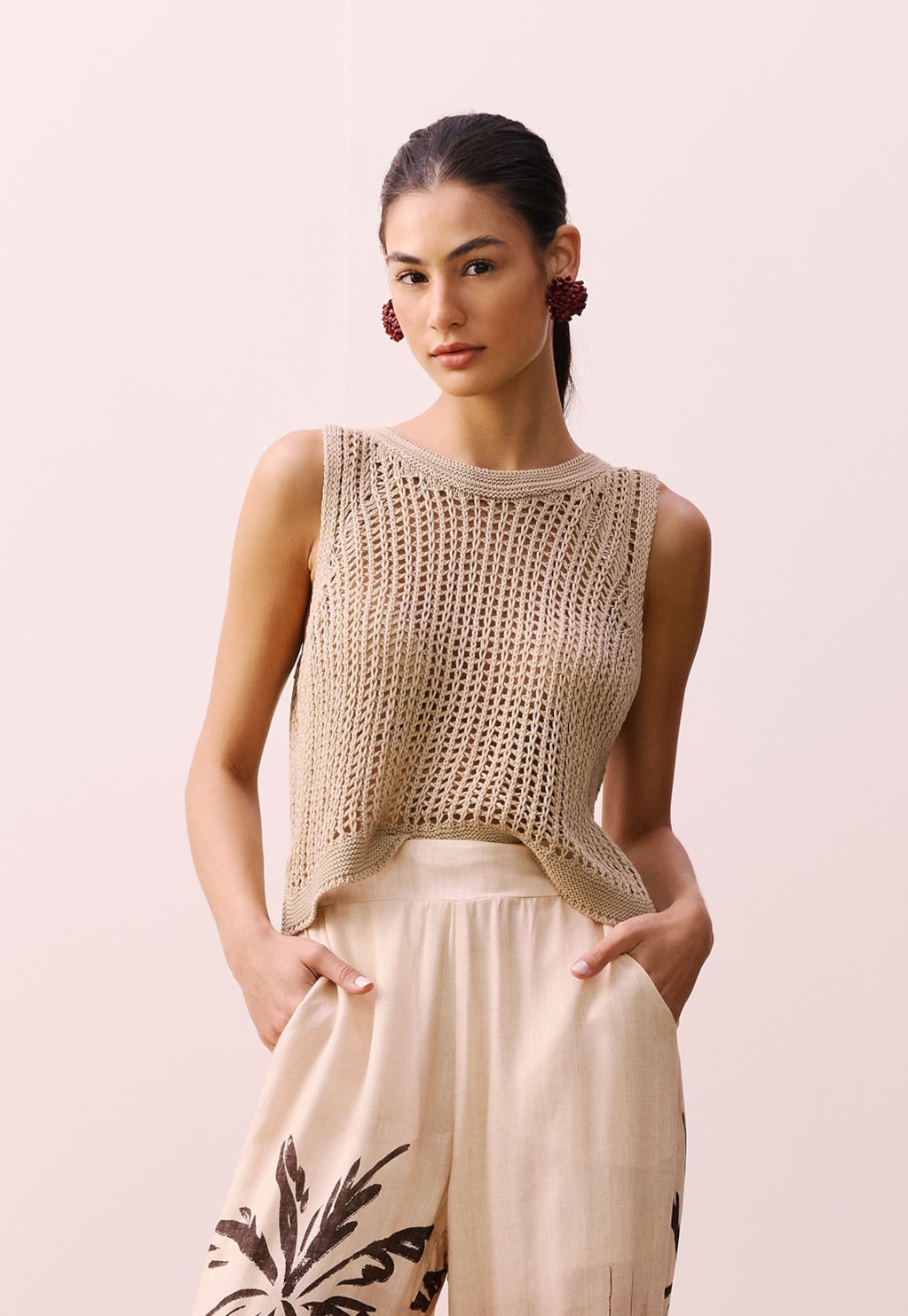 Cropped Regata Rendada