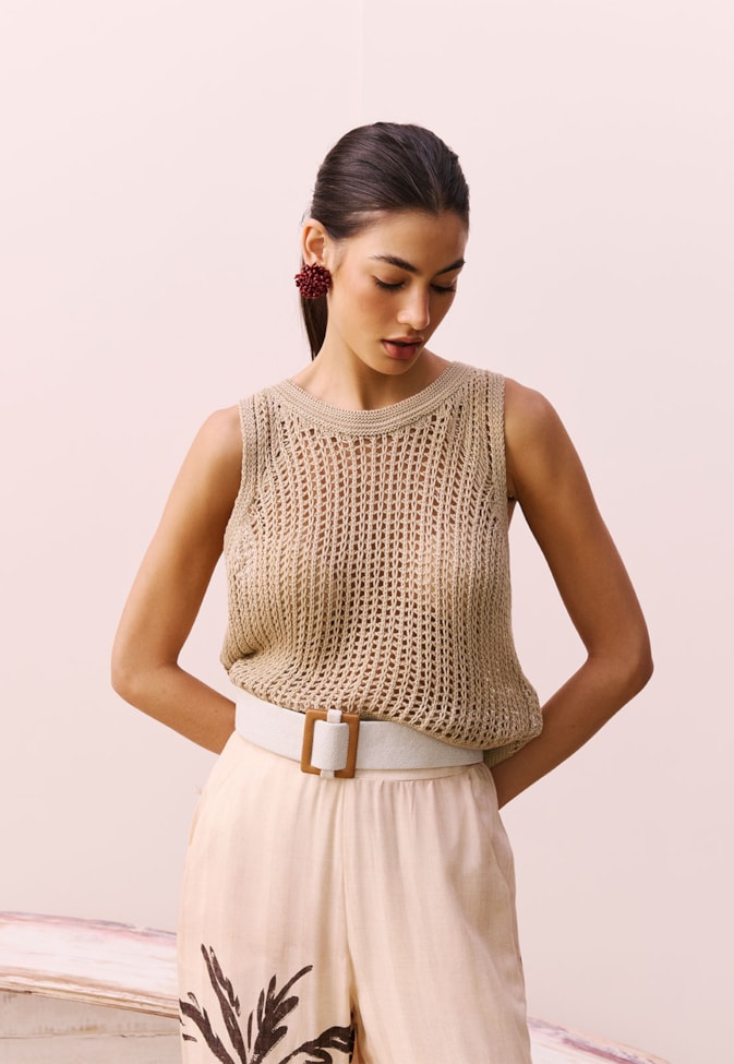 Cropped Regata Rendada