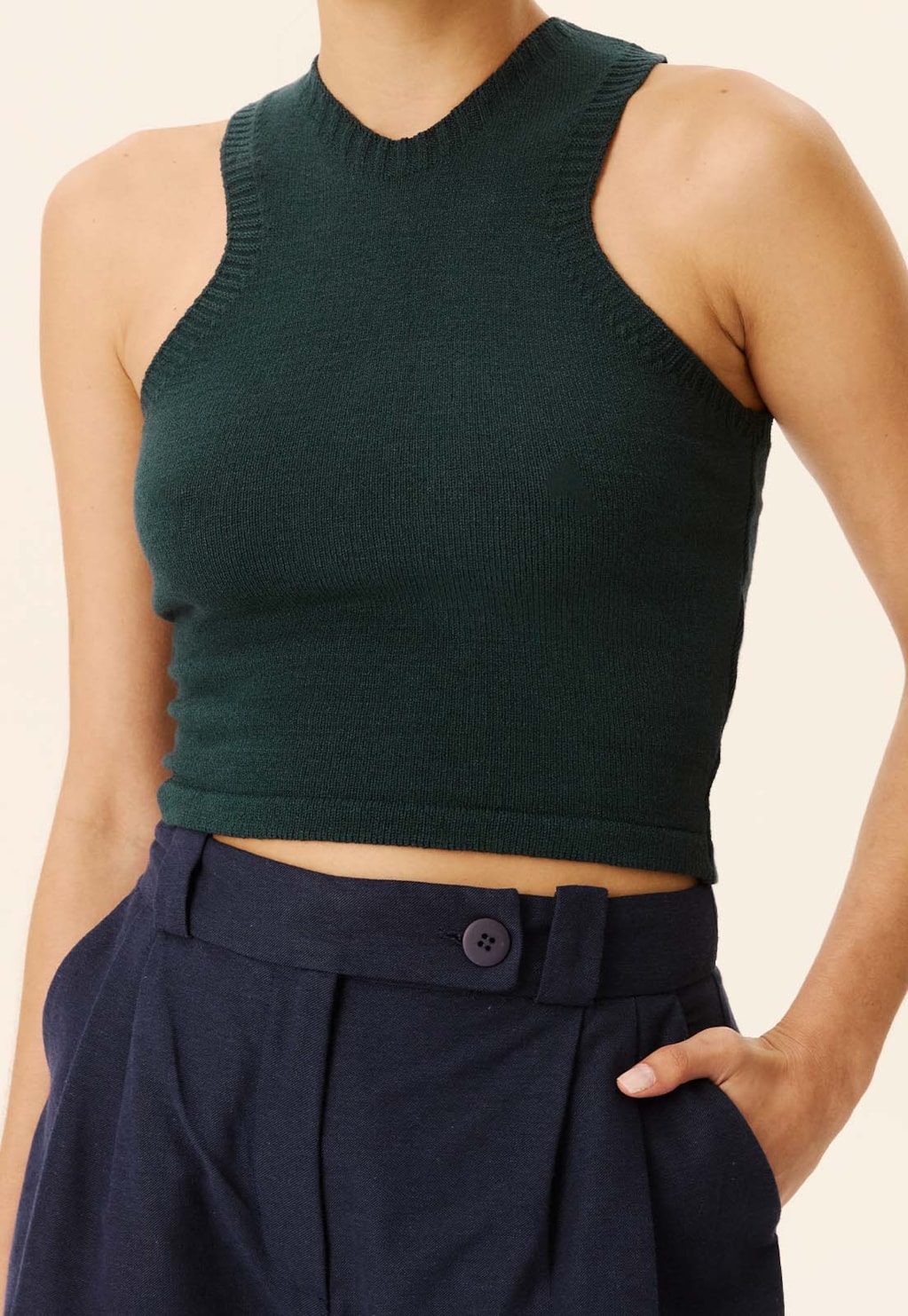 Cropped Regatinha Nadador Tricot