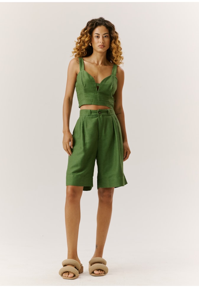 Cropped Tecido Alça