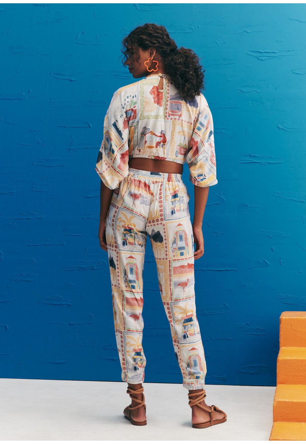 Cropped Transpassado Estampado Buena Vista