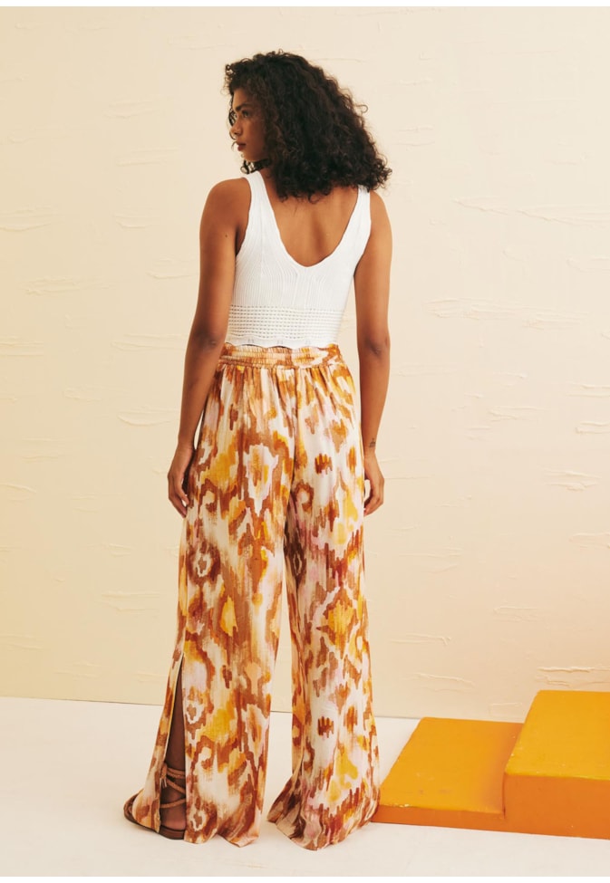 Cropped Tricot Barra Rendada