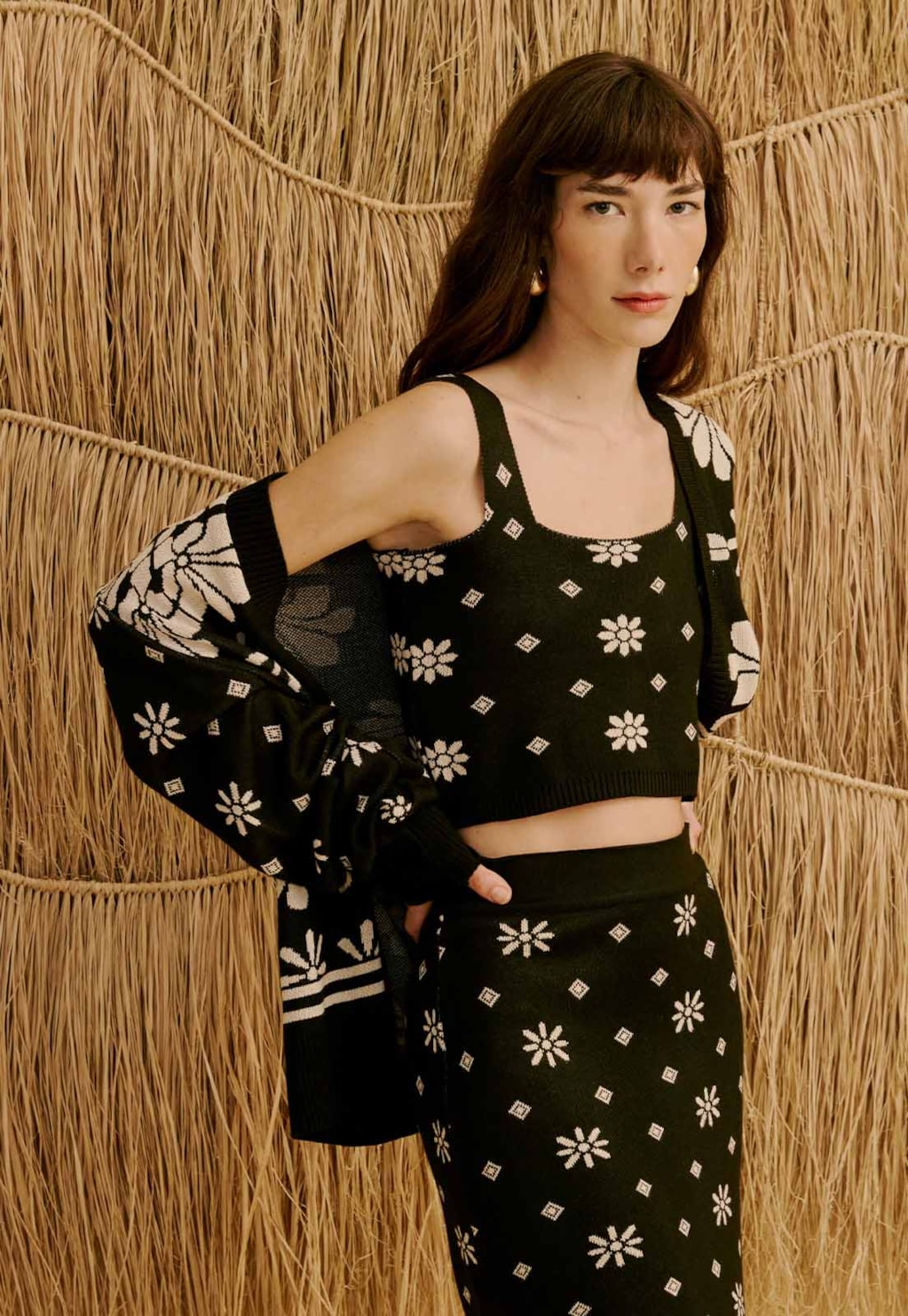 Cropped Tricot Jacquard Pallay