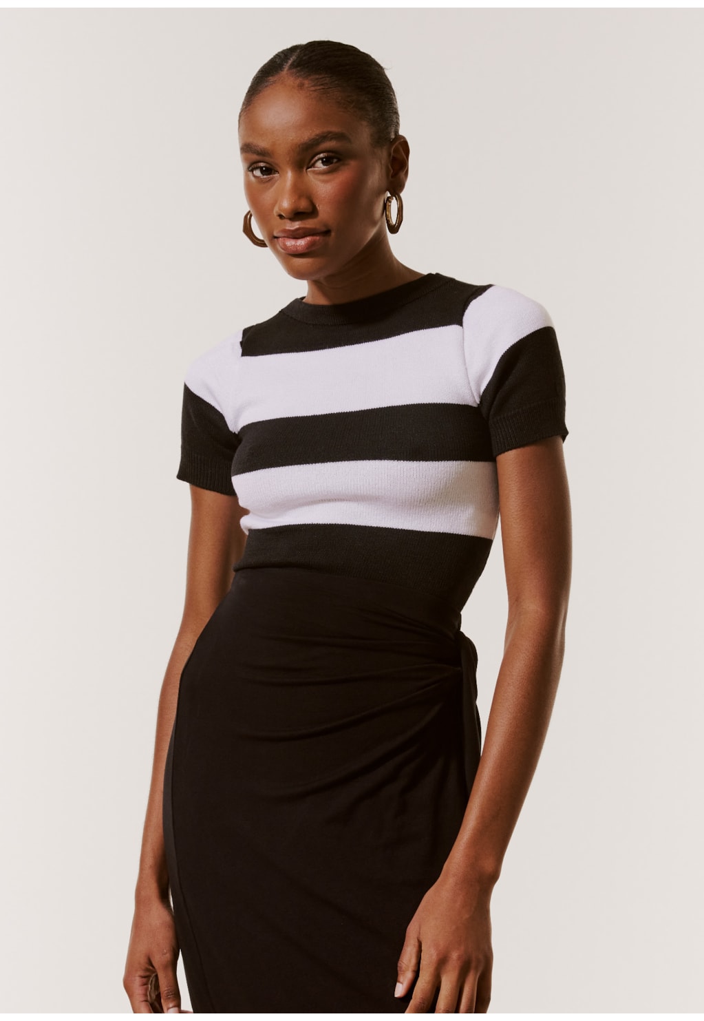 Cropped Tricot Listra Larga