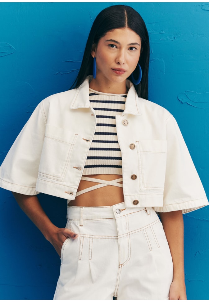 Cropped Tricot Regatinha Amarração