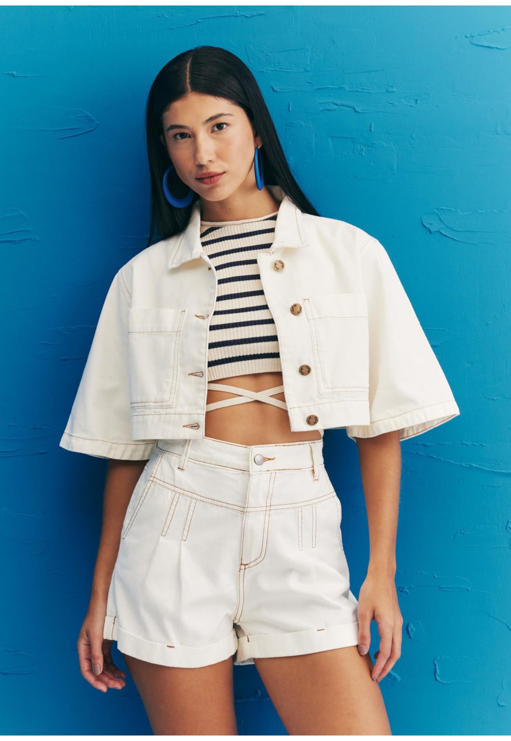 Cropped Tricot Regatinha Amarração